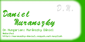 daniel muranszky business card